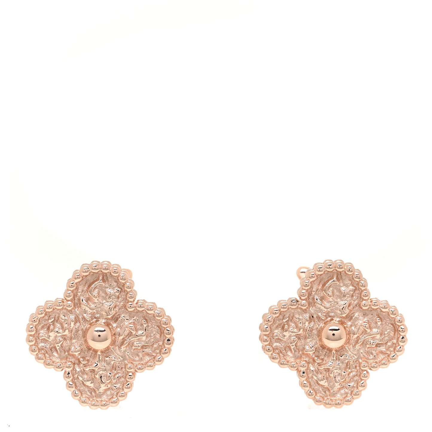 18K Rose Gold Vintage Alhambra Earrings