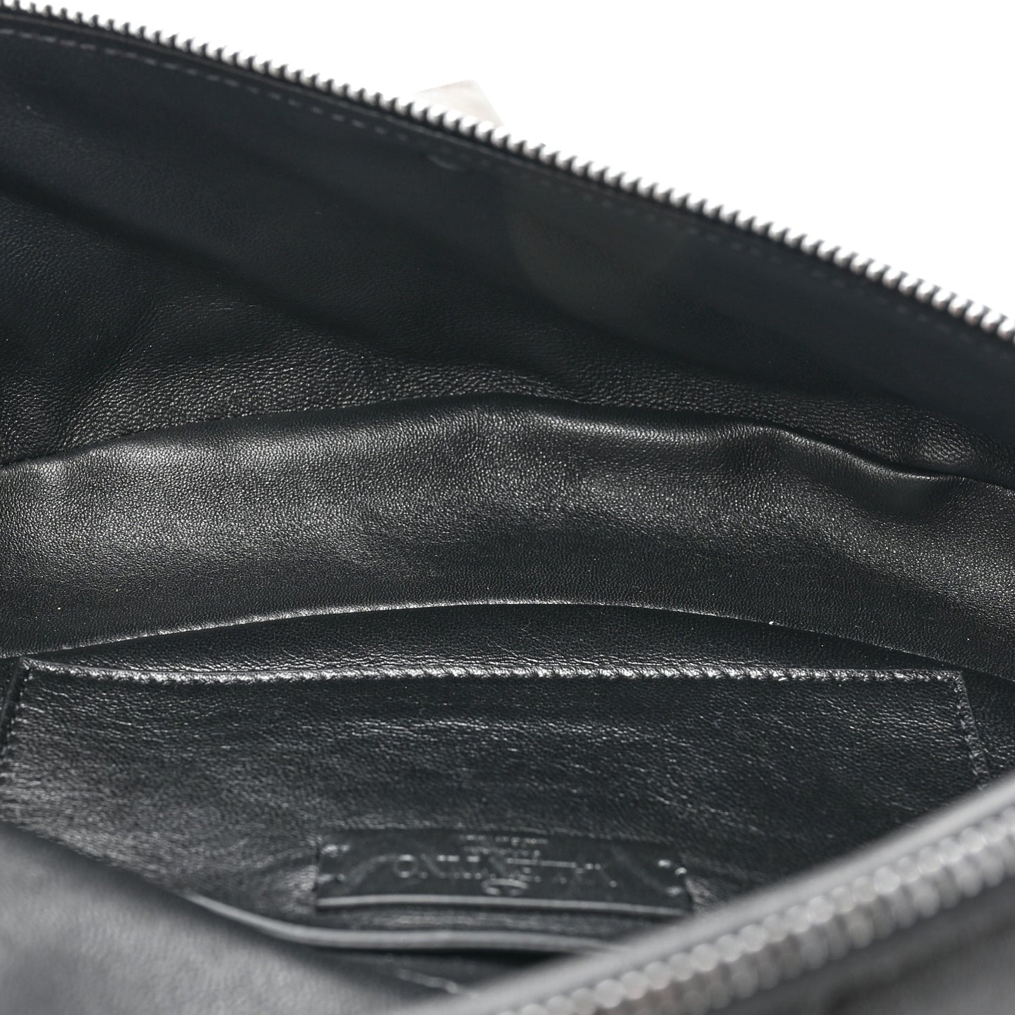 Nappa Monochrome Roman Stud Belt Bag Black