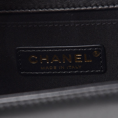 Chanel Lambskin Quilted Medium Boy Flap Black 8 of 18