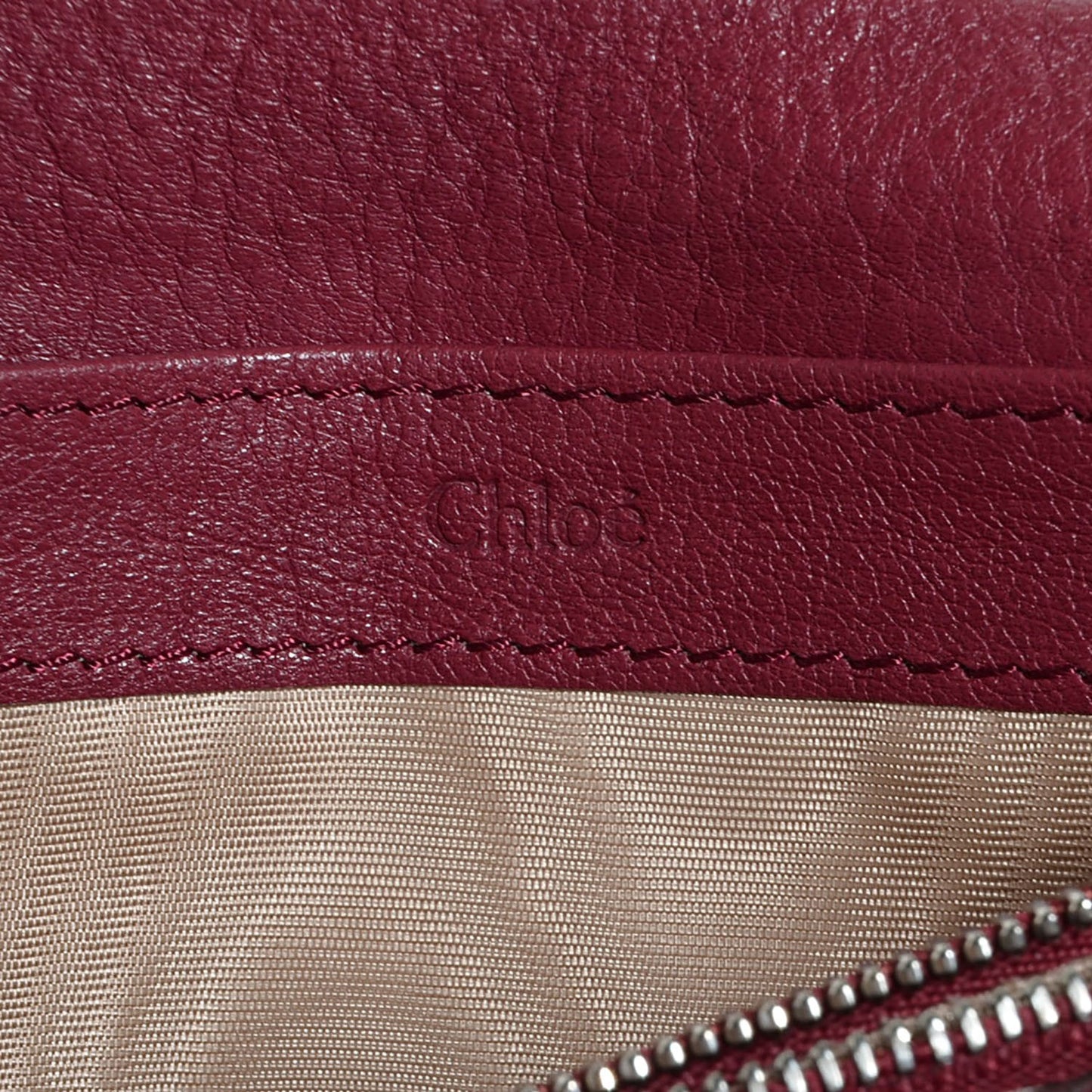 Calfskin Paddington Wallet Grenat