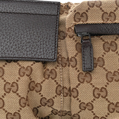 Gucci GG Monogram Double Pocket Belt Bag Dark Brown 9 of 13