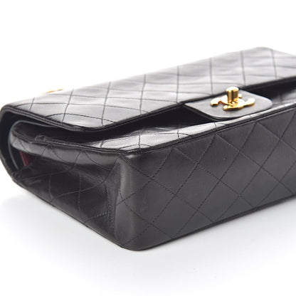 Chanel Lambskin Quilted Medium Double Flap Black 10 of 11