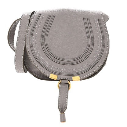 Chloe Calfskin Mini Marcie Round Crossbody Bag Cashmere Grey 1 of 8