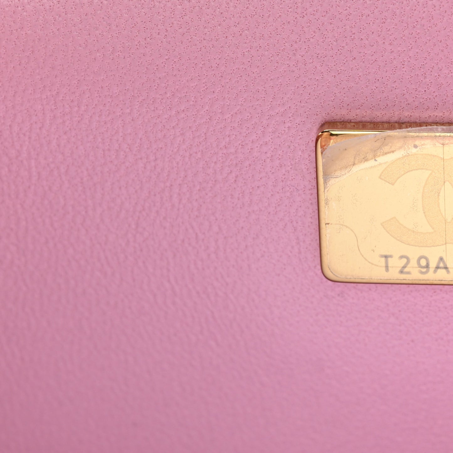 Lambskin Quilted Mini Top Handle Rectangular Flap Pink