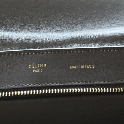 Celine Calfskin Suede Medium Tri-Color Trapeze 7 of 8