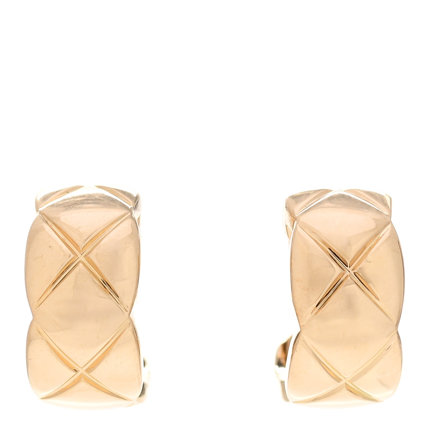 Chanel 18K Yellow Gold Coco Crush Earrings 1 of 4