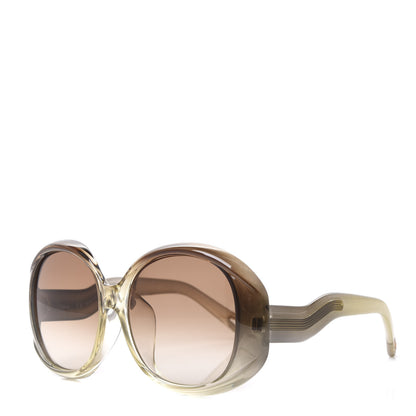 Chloe Oval Semi Transparent Qleo Sunglasses CE736SA Brown Sage 1 of 7