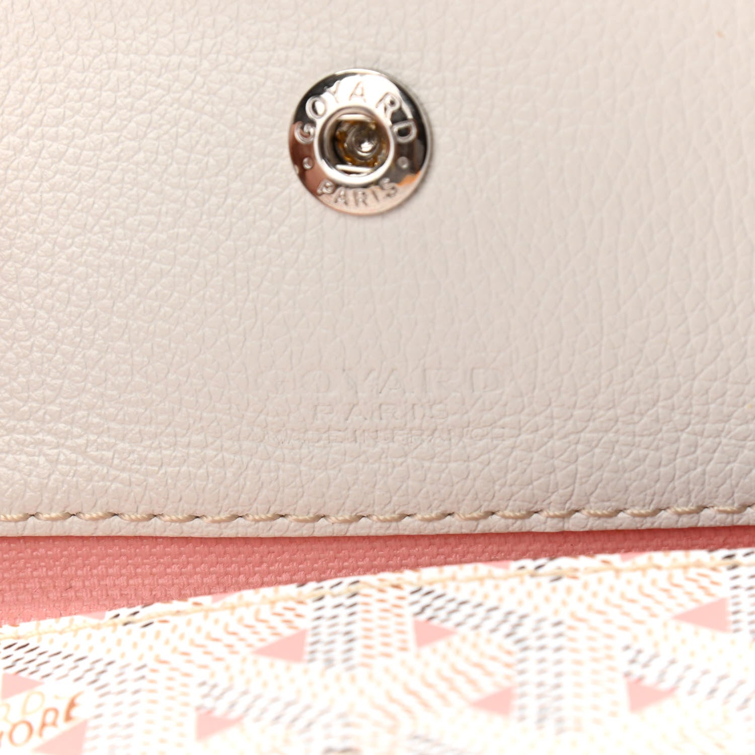 Goyard Goyardine Saint Louis Claire Voie PM White Pink 7 of 11