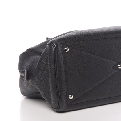 Hermes Taurillon Clemence Victoria II 35 Black 11 of 12