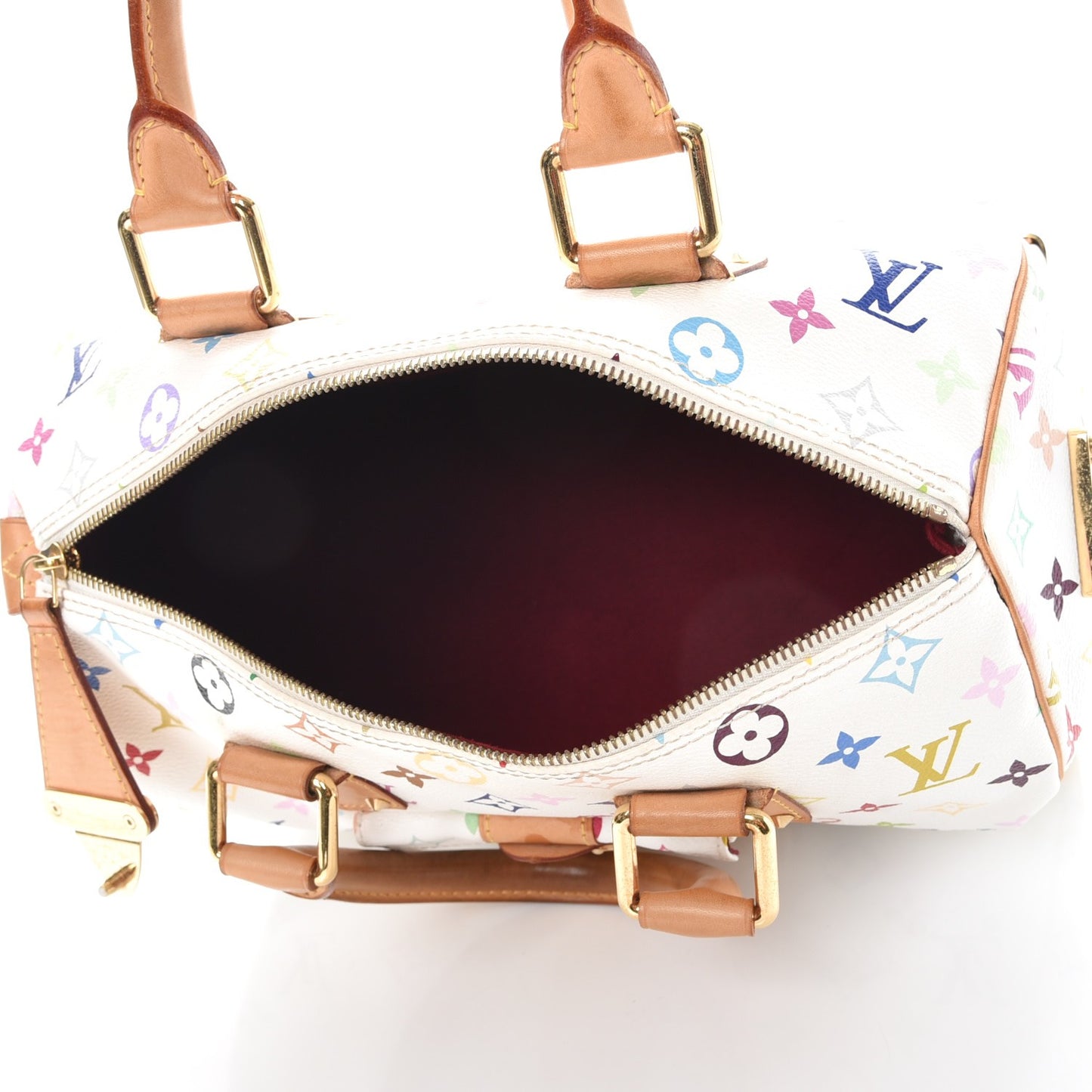 Monogram Multicolor Speedy 30 White