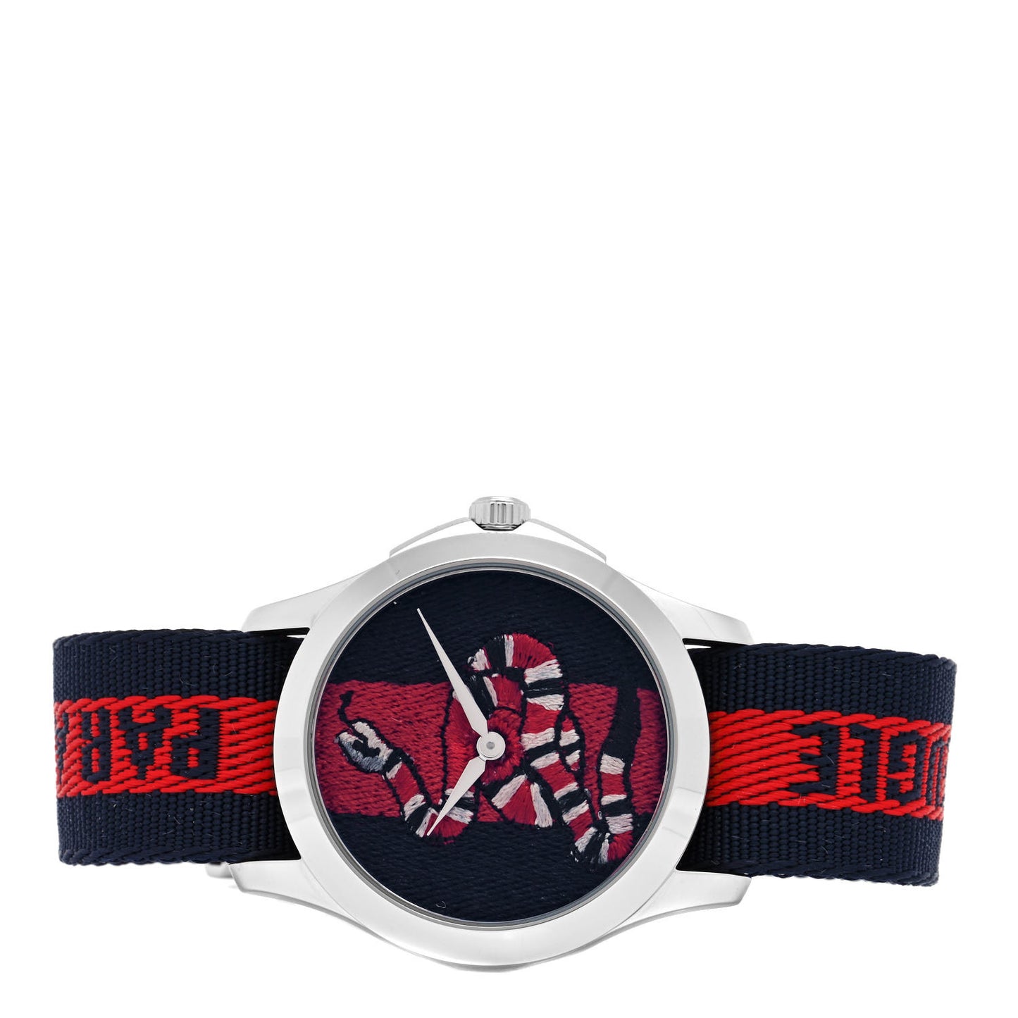 Stainless Steel Nylon 38mm Le Marche Des Merveilles Snake Quartz Watch Navy