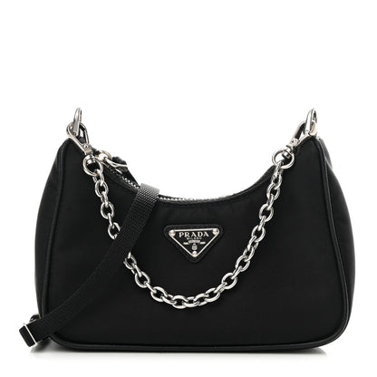 Prada Tessuto Nylon Mini Re-Edition 2000 Shoulder Bag Black 1 of 14