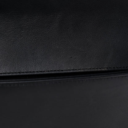 Chanel Calfskin Quilted Boy Clutch With Removable Chain So Black 9 of 9