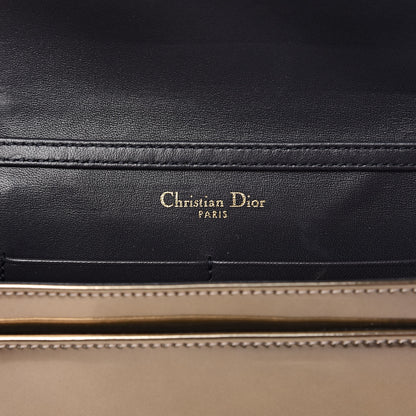 Christian Dior Metallic Patent Micro-Cannage Diorama Wallet on Chain Pouch Gold 6 of 13