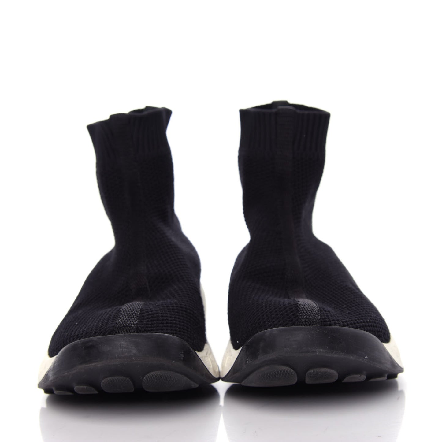 Technical Canvas Fusion High Top Sneakers 36.5 Black