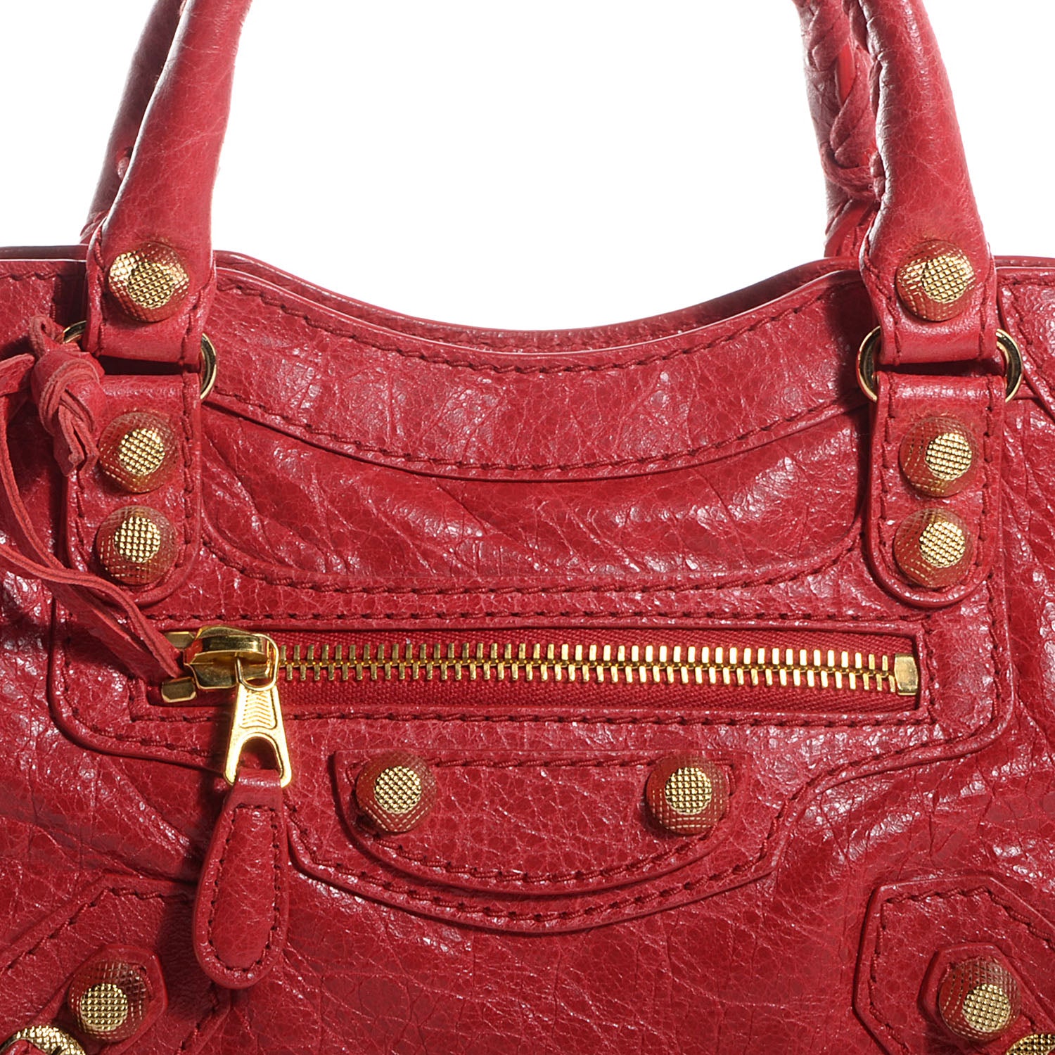 Balenciaga Agneau Giant 12 Gold Hardware Mini City Rouge Cardinal 3 of 12