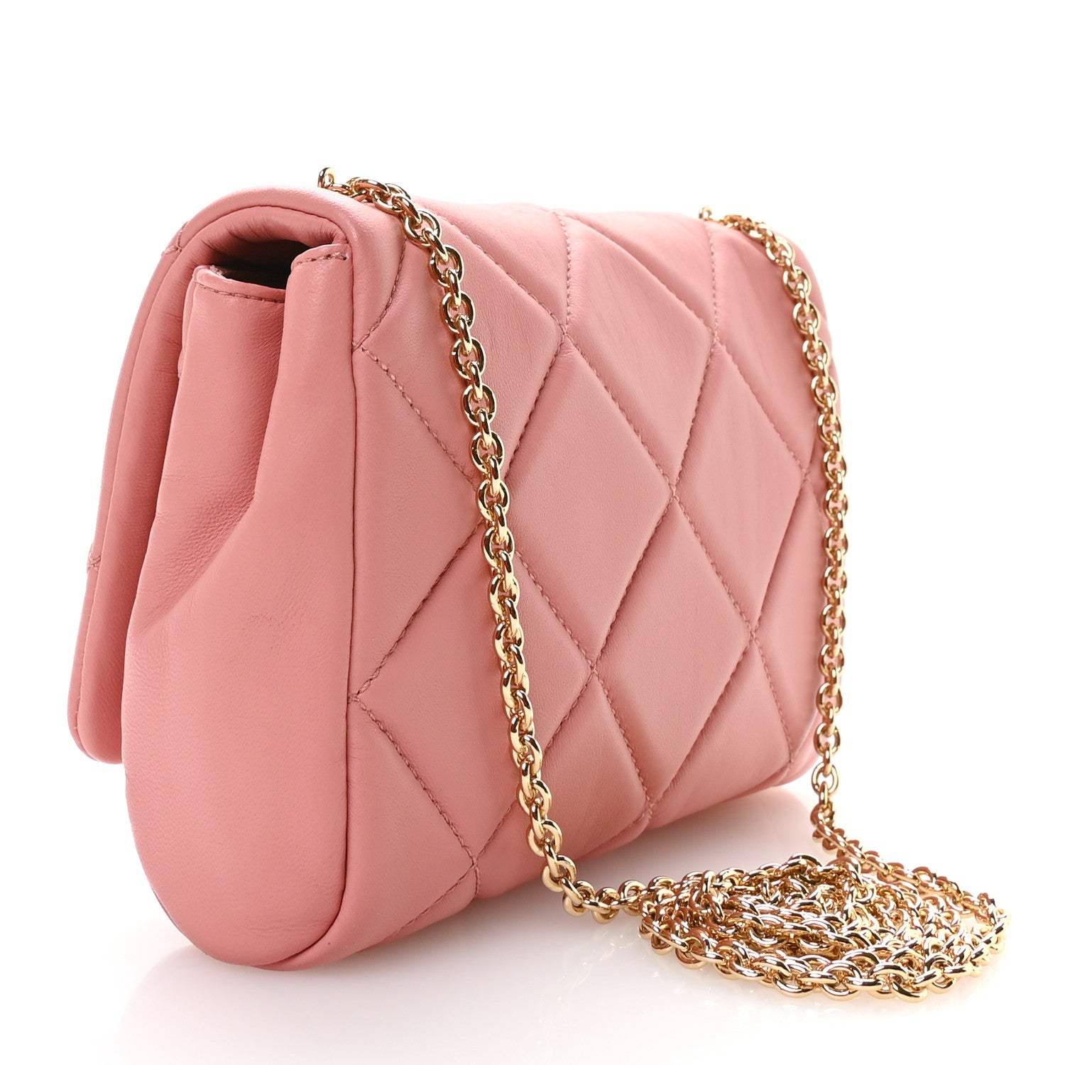 Salvatore Ferragamo Nappa Quilted Ginny Crossbody Blush 3 of 10