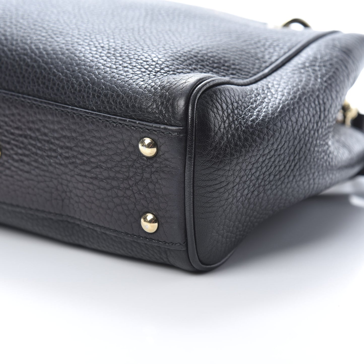 Cellarius Calfskin Mini Bamboo Shopper Tote Black