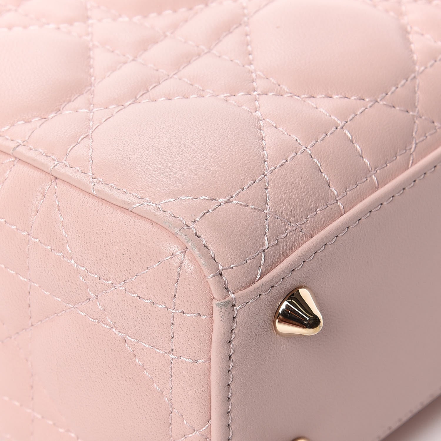 Christian Dior Lambskin Cannage Small Lucky Badges My Lady Dior Pink 14 of 15