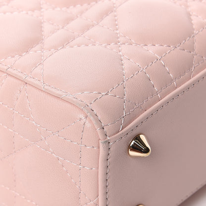 Christian Dior Lambskin Cannage Small Lucky Badges My Lady Dior Pink 14 of 15
