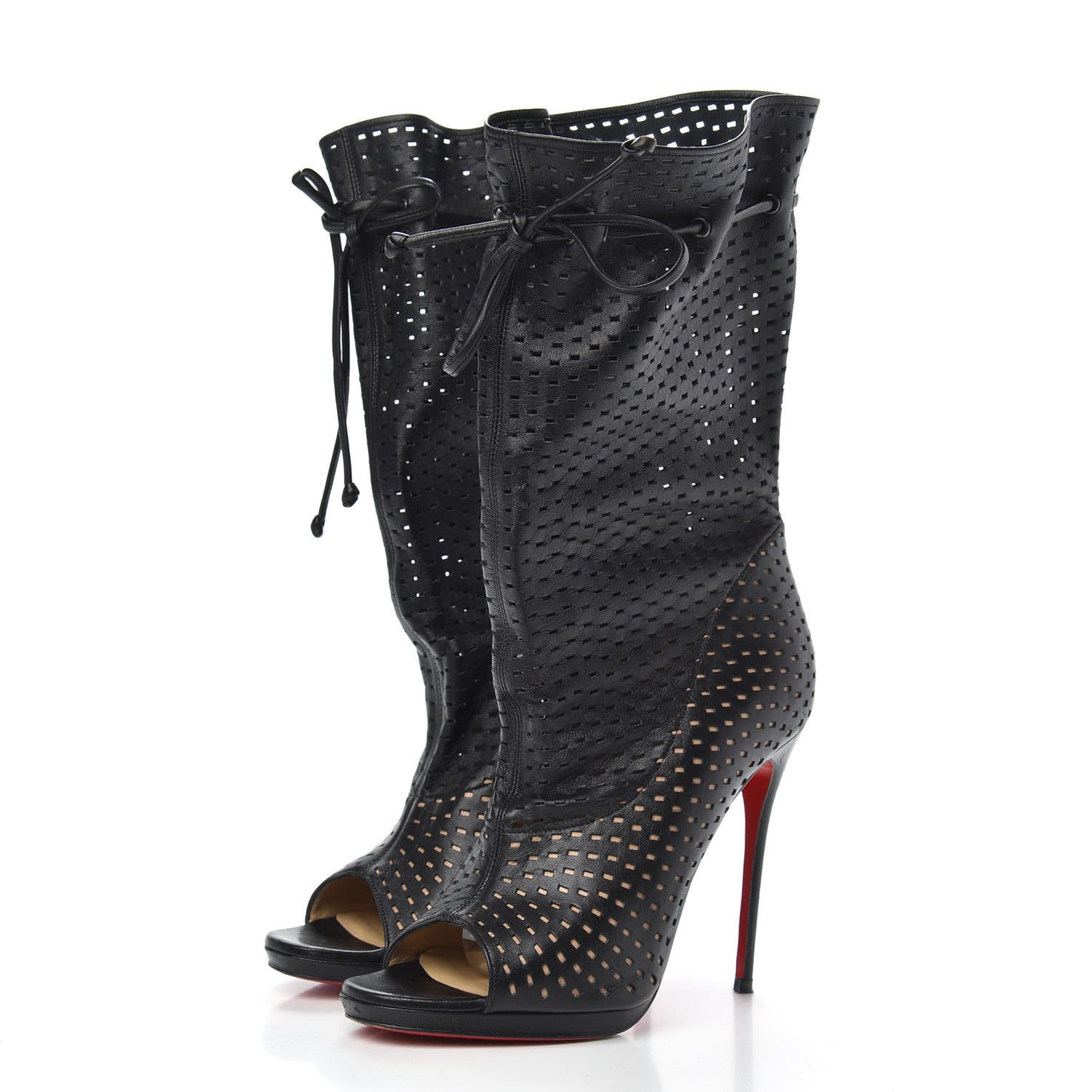 Perforated Nappa Jennifer 120 Boots 36.5 Black