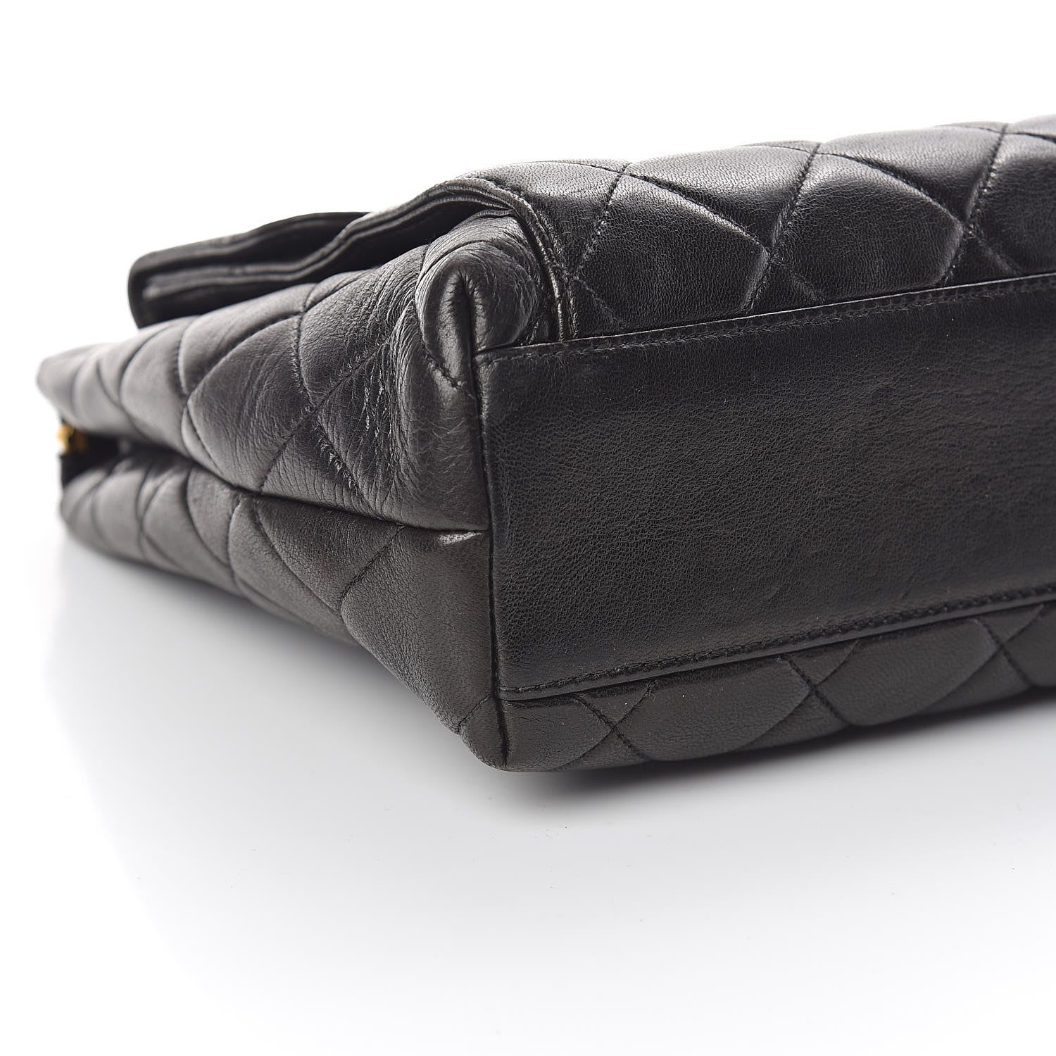 Chanel Lambskin Quilted Shoulder Bag Black 14 of 16