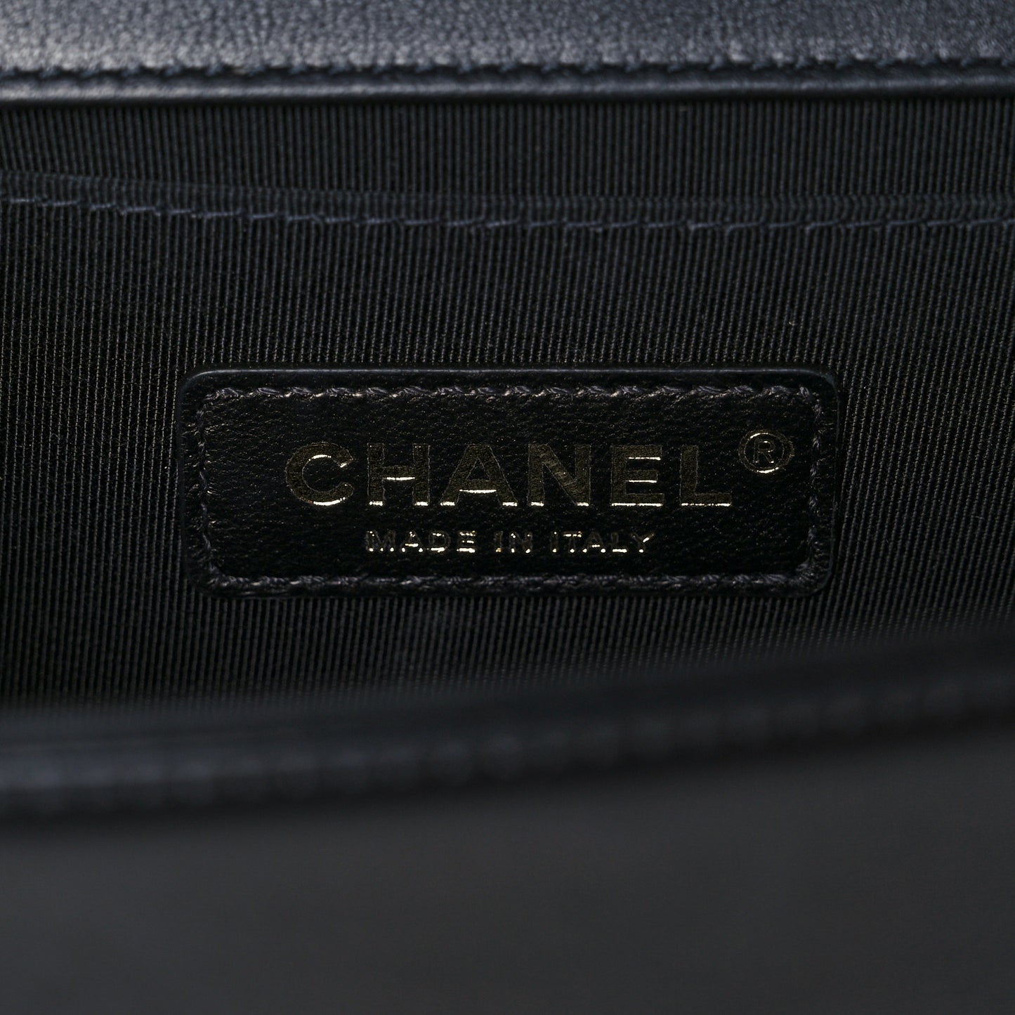Calfskin Quilted Medium Boy Flap Black