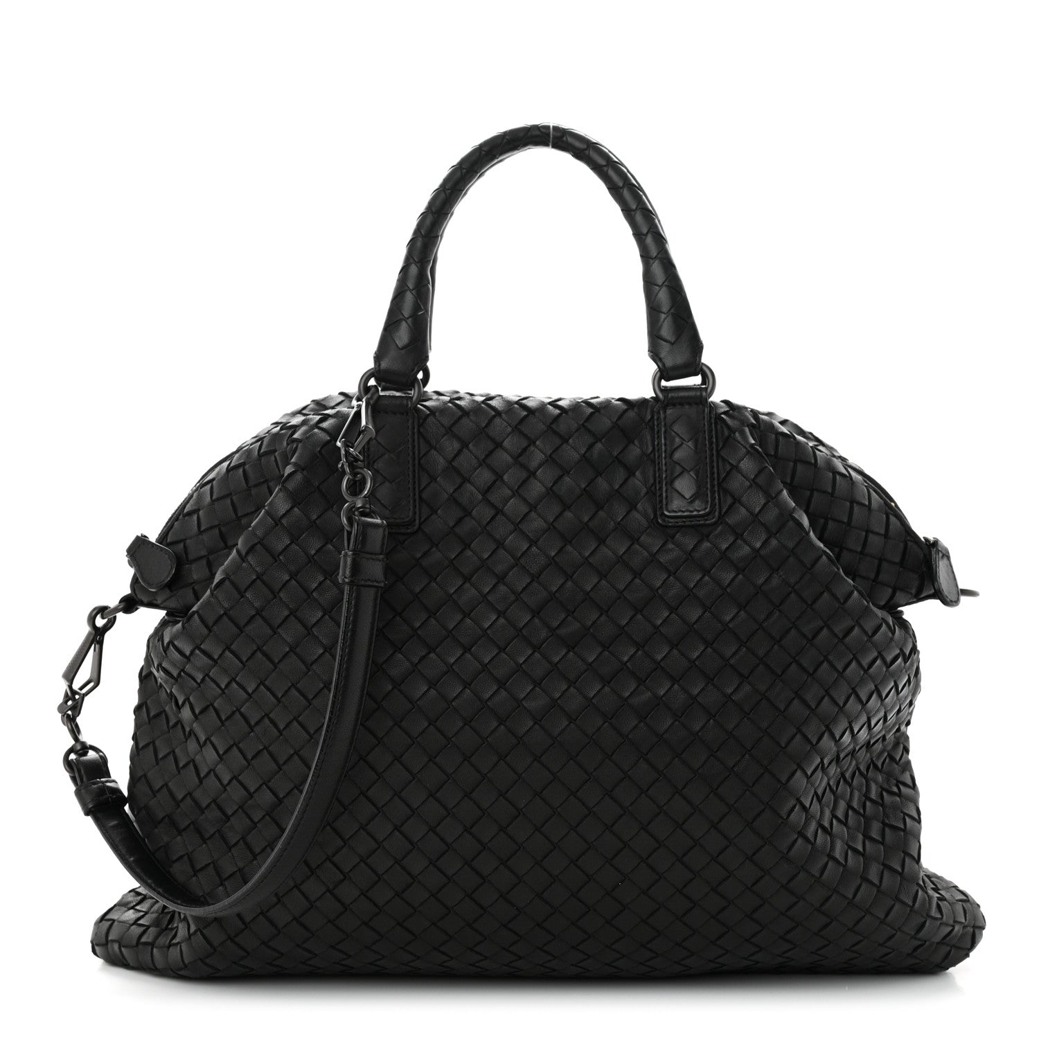 Bottega Veneta Nappa Intrecciato Medium Convertible Tote Black 1 of 11