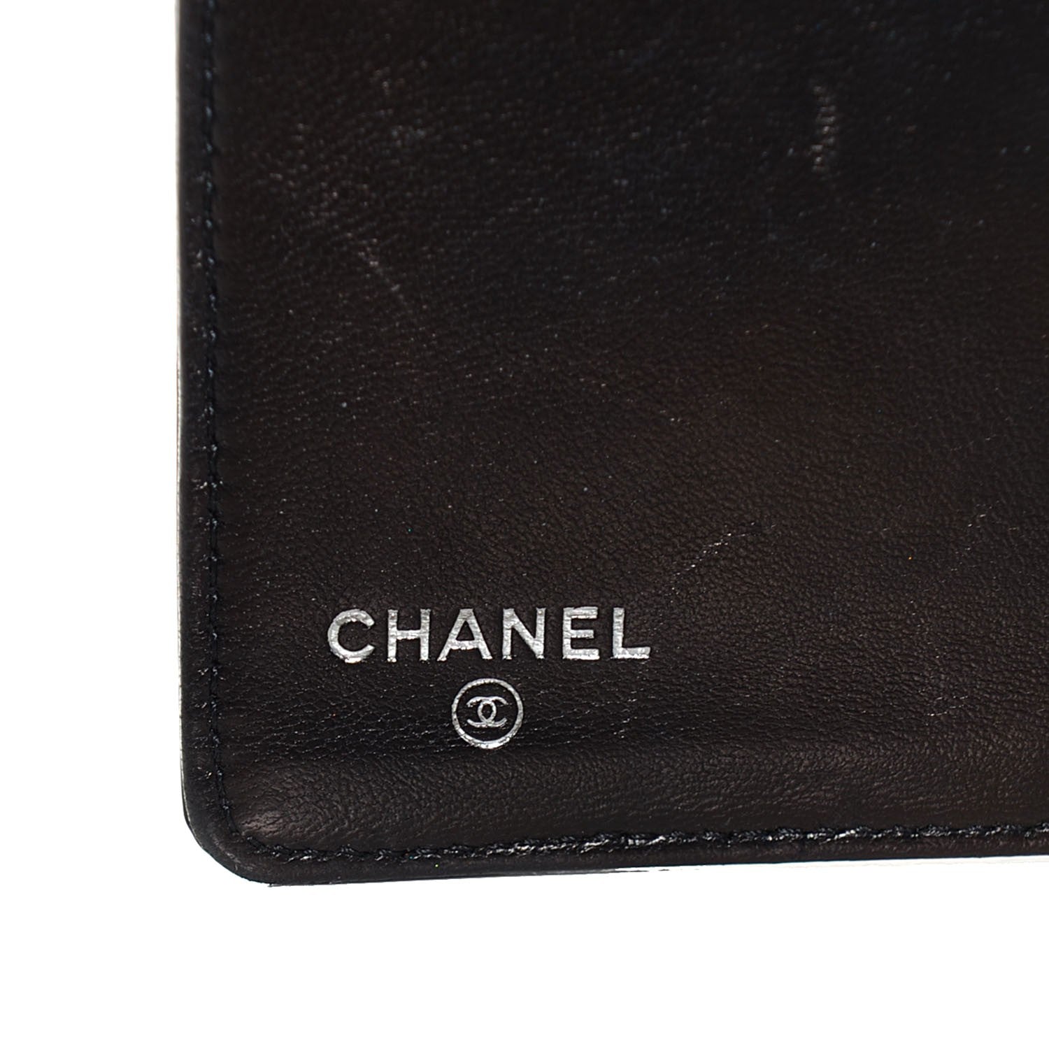 Chanel Patent Calfskin Lucky Symbols Yen Wallet Black 6 of 8