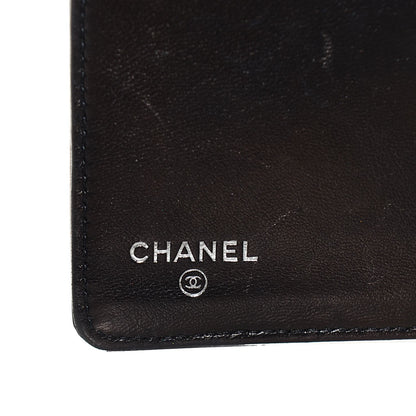 Chanel Patent Calfskin Lucky Symbols Yen Wallet Black 6 of 8