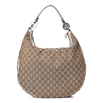 Gucci Monogram Large GG Twins Hobo Ivory 1 of 18