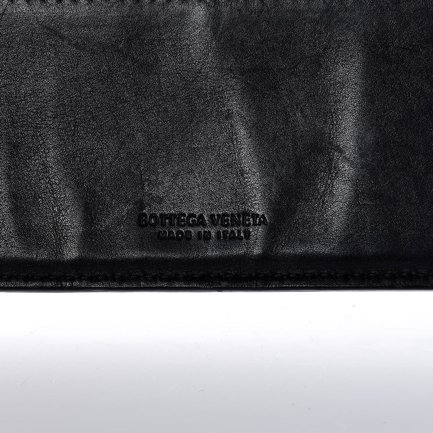 Nappa Intrecciato Flap Wallet Black