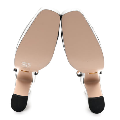 Gucci Nappa Horsebit Platform 35/120mm Slingback Pumps 40.5 Black 6 of 9