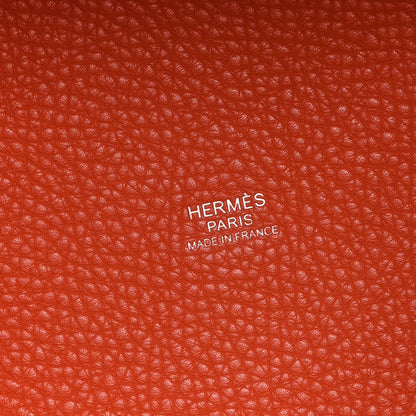Hermes Taurillon Clemence Picotin Lock 18 PM Orange Poppy 6 of 12