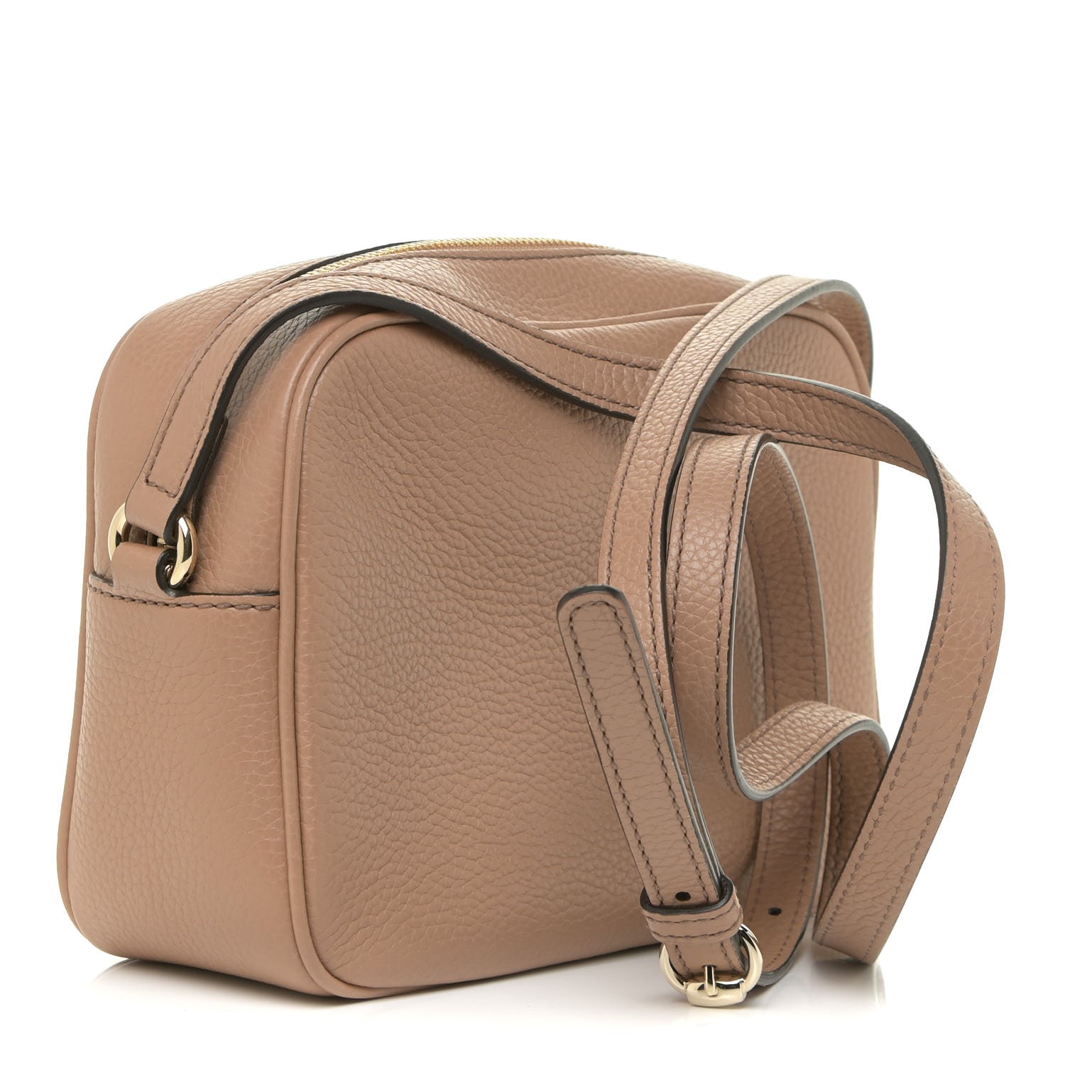 Gucci Pebbled Calfskin Small Soho Disco Bag Camelia 3 of 14