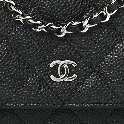 Chanel Caviar Quilted Wallet On Chain WOC Black 7 of 11