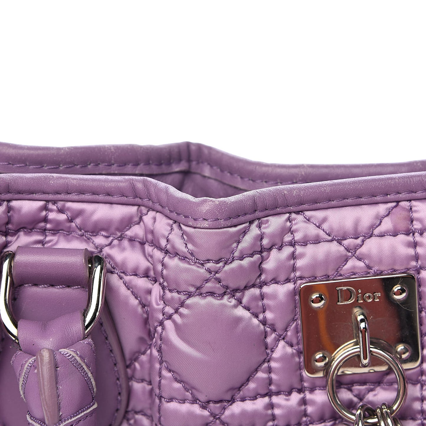 Nylon Cannage Tote Purple