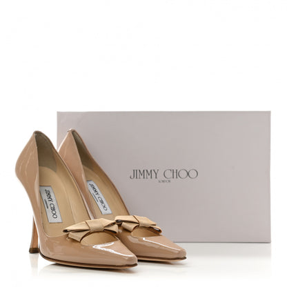 Jimmy Choo Patent Bow Pumps 35.5 Biege 9 of 9