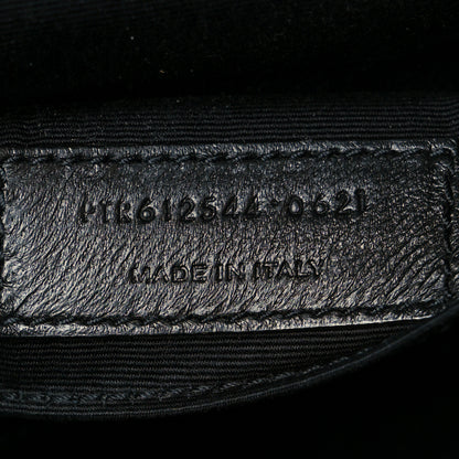 Saint Laurent Suede Calfskin Matelasse Monogram Lou Camera Bag Black 7 of 10
