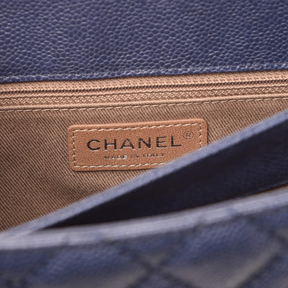 Chanel Caviar Quilted Flap Navy Blue 6 of 7