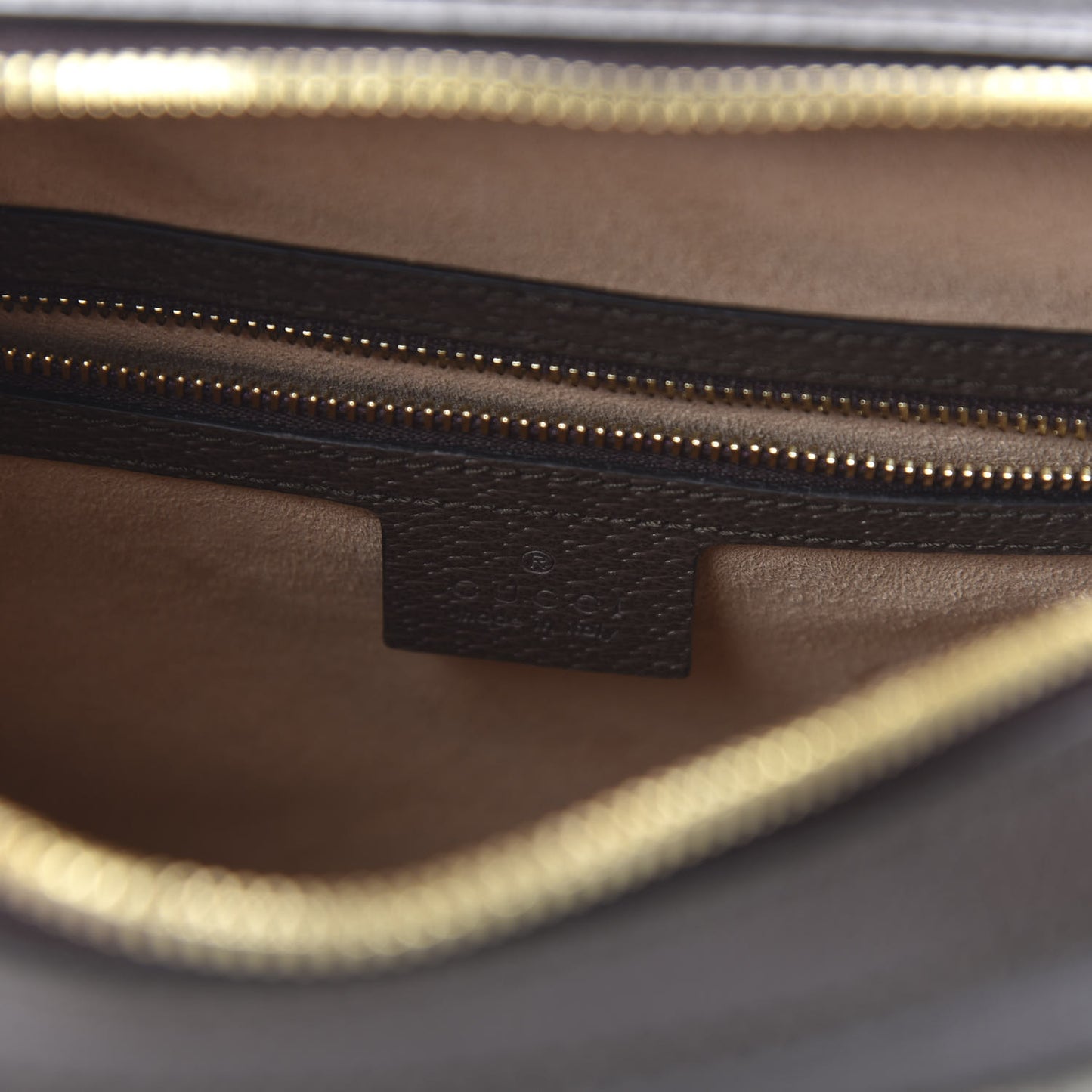 GG Supreme Monogram Web Small Ophidia Top Handle Shoulder Bag Brown