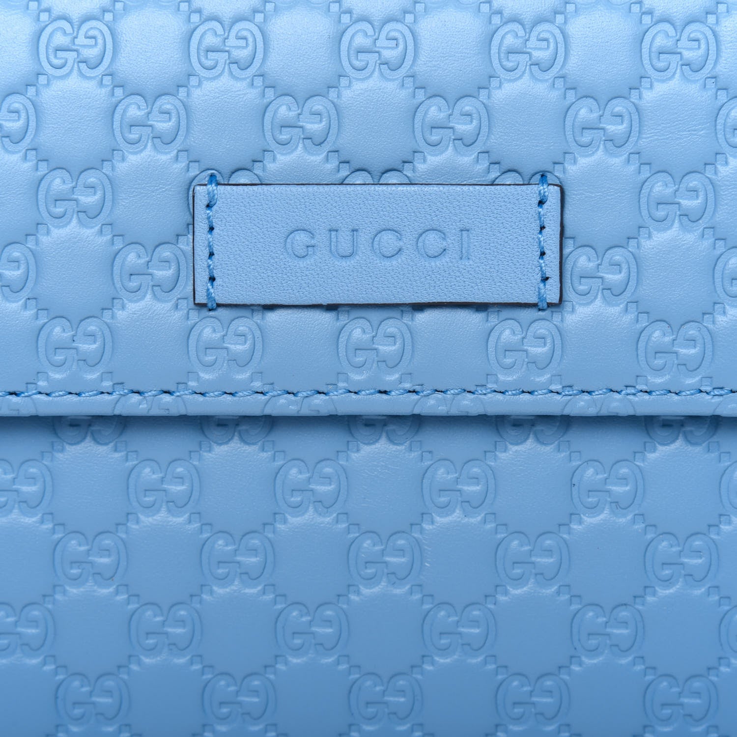 Gucci Soft Microguccissima Continental Zip Wallet Mineral Blue 13 of 14