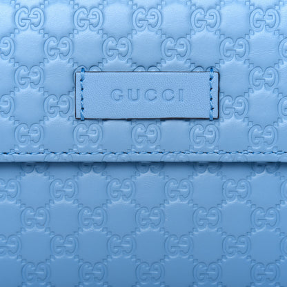 Gucci Soft Microguccissima Continental Zip Wallet Mineral Blue 13 of 14