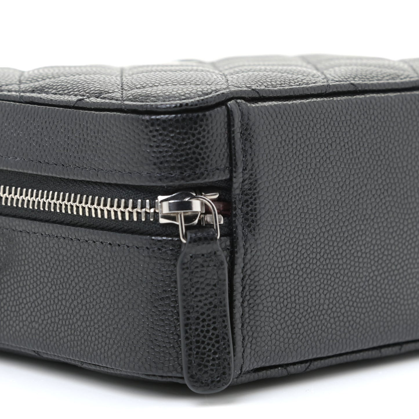 Caviar Quilted Camera Bag Black