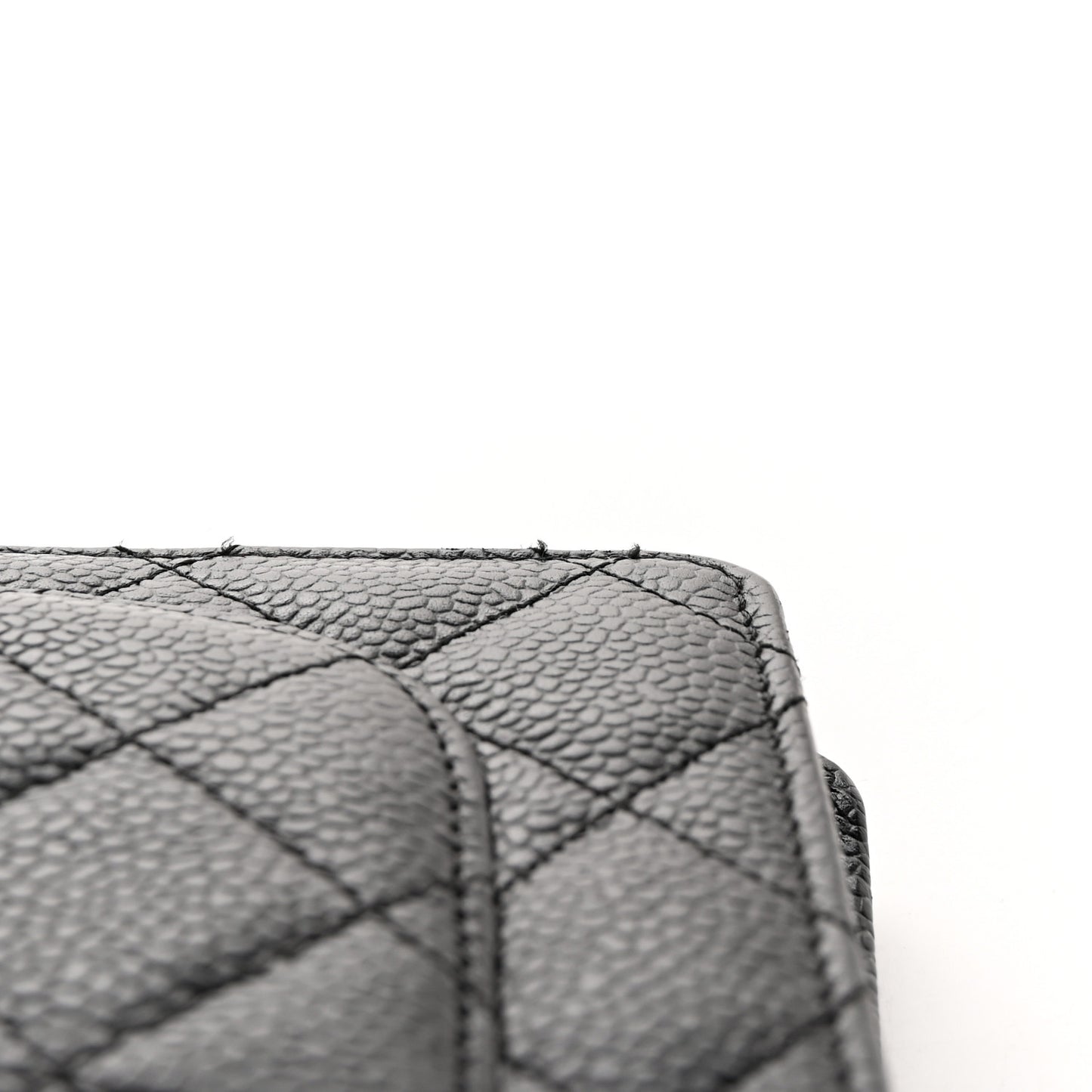 Caviar Quilted Yen Wallet Black