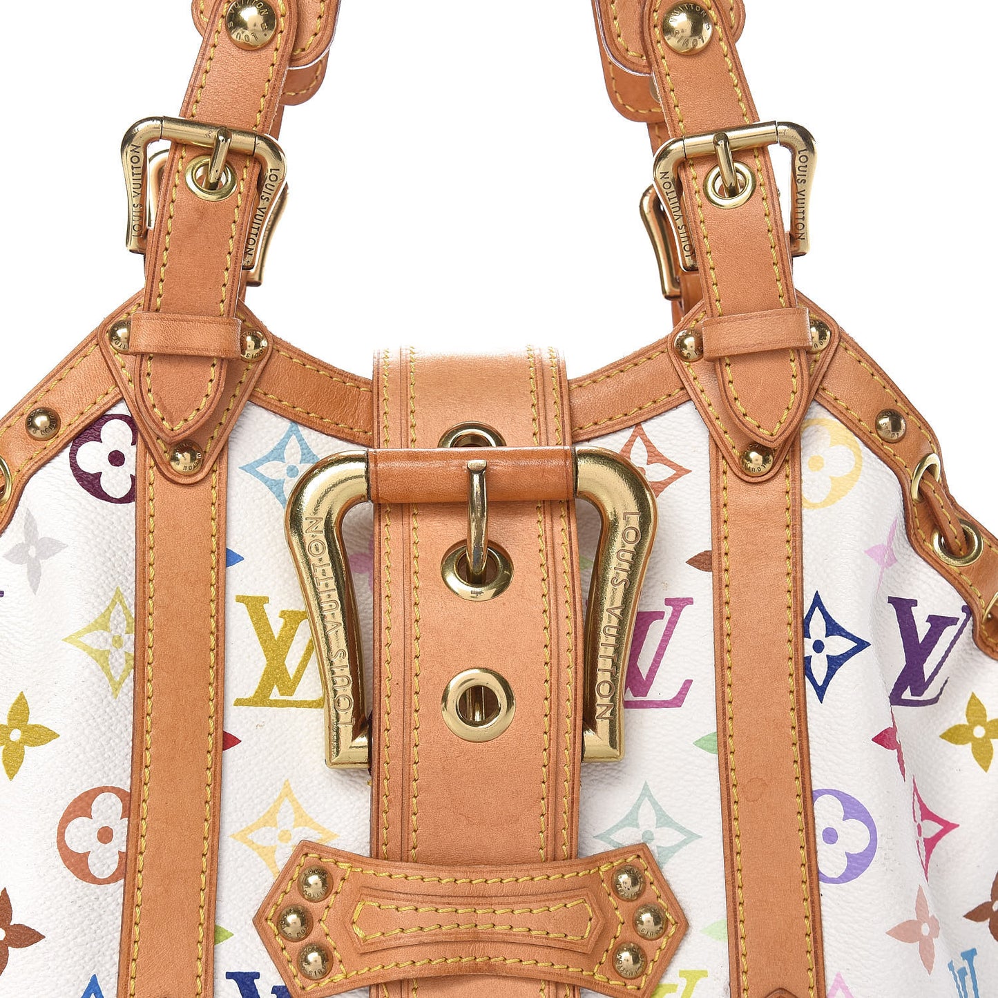 Monogram Multicolor Theda GM White