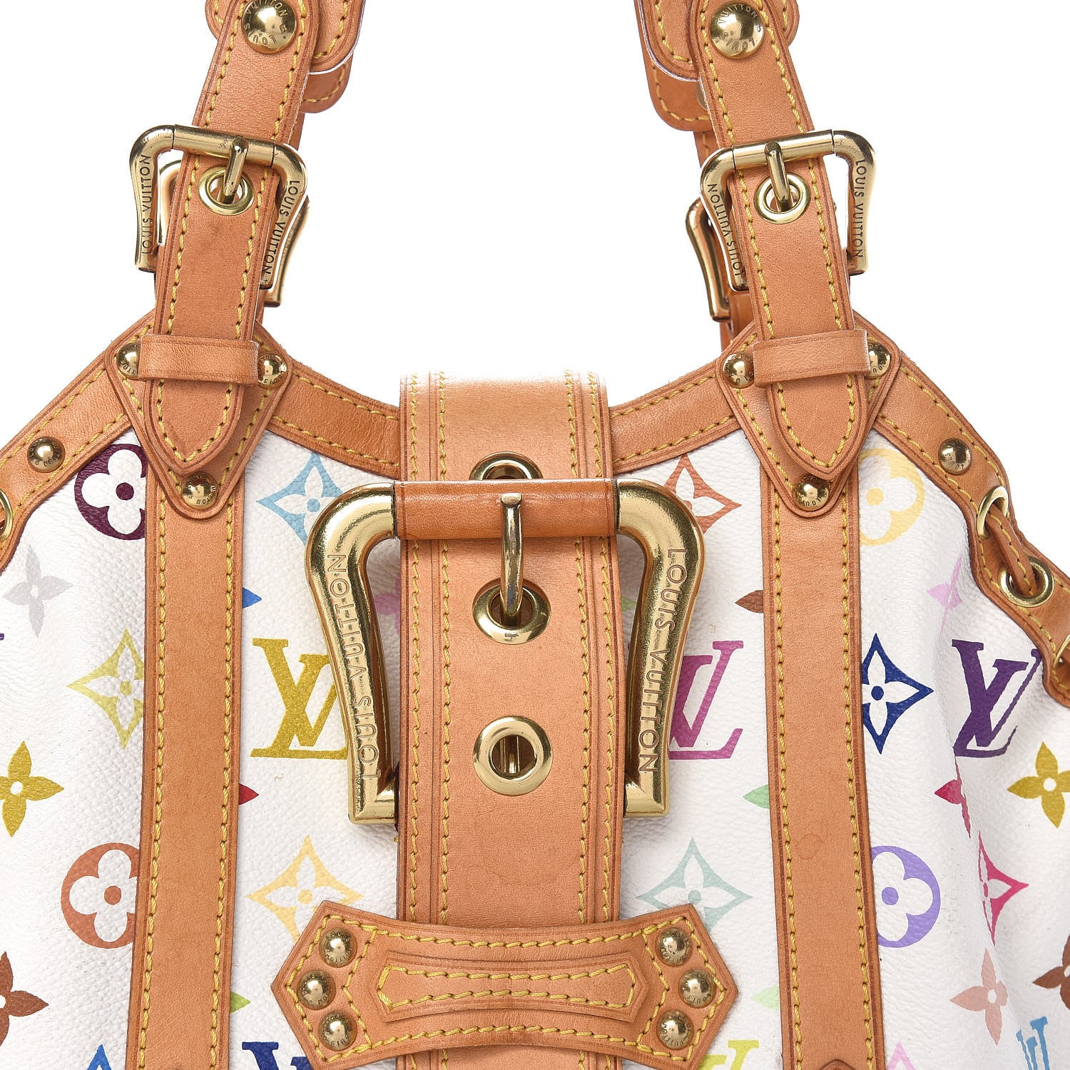 Louis Vuitton Monogram Multicolor Theda GM White 15 of 18