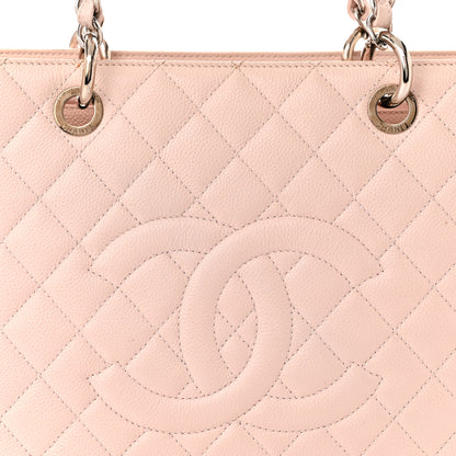 Chanel Caviar Quilted Grand Shopping Tote GST Light Pink 8 of 13