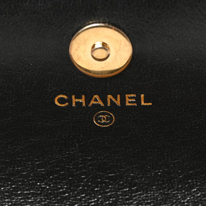 Chanel Lambskin Quilted Dynasty Flap Phone Holder With Chain Black 6 of 9