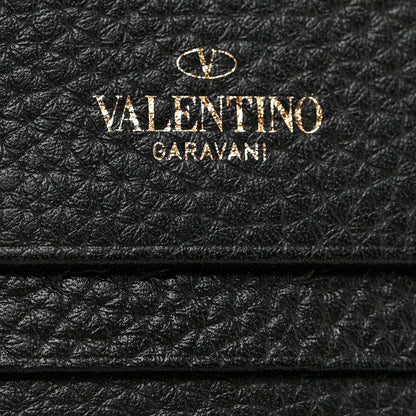 Valentino Garavani Calfskin Rockstud Bi-Fold Card Holder Black 6 of 6